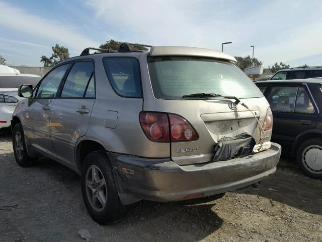 JT6HF10U8X0070728 - 1999 LEXUS RX 300 GOLD photo 3