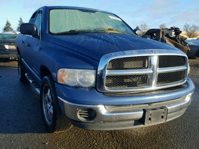 1D7HA18D75S327011 - 2005 DODGE RAM 1500 S BLUE photo 1