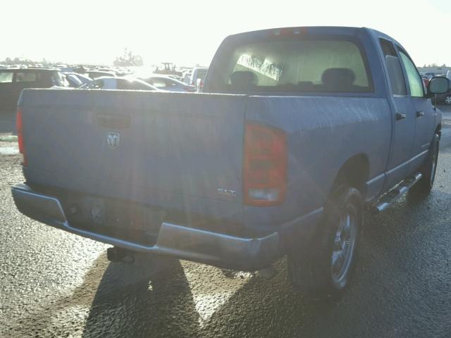 1D7HA18D75S327011 - 2005 DODGE RAM 1500 S BLUE photo 4