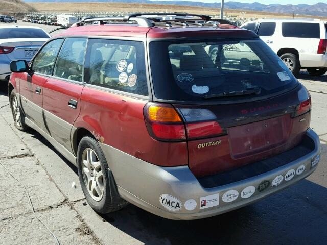 4S3BH675737657475 - 2003 SUBARU LEGACY OUT MAROON photo 3