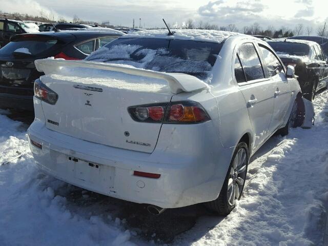 JA32U8FW3AU606960 - 2010 MITSUBISHI LANCER GTS WHITE photo 4