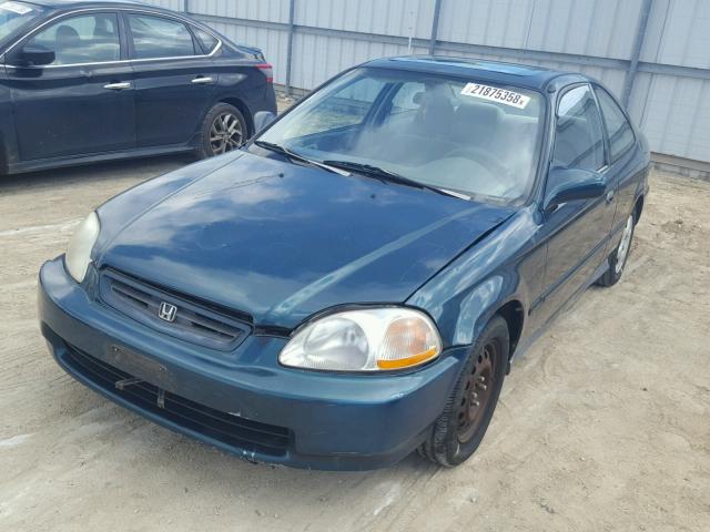 1HGEJ8245WL067266 - 1998 HONDA CIVIC EX BLUE photo 2