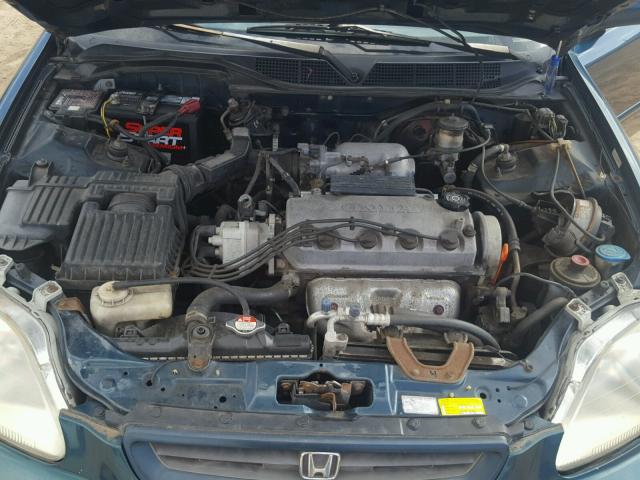 1HGEJ8245WL067266 - 1998 HONDA CIVIC EX BLUE photo 7