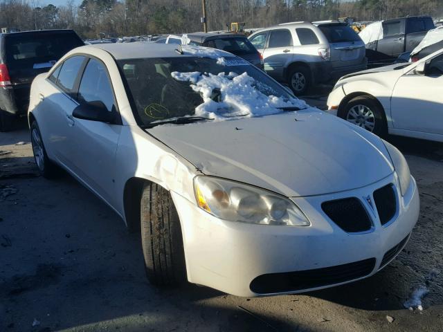 1G2ZG57B394118884 - 2009 PONTIAC G6 WHITE photo 1