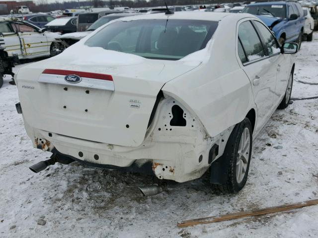 3FAHP0CG3AR362564 - 2010 FORD FUSION SEL WHITE photo 4