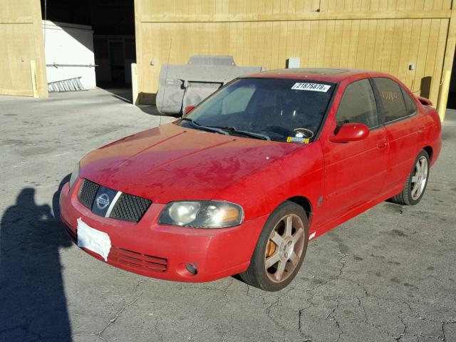 3N1AB51D45L475564 - 2005 NISSAN SENTRA SE- RED photo 2