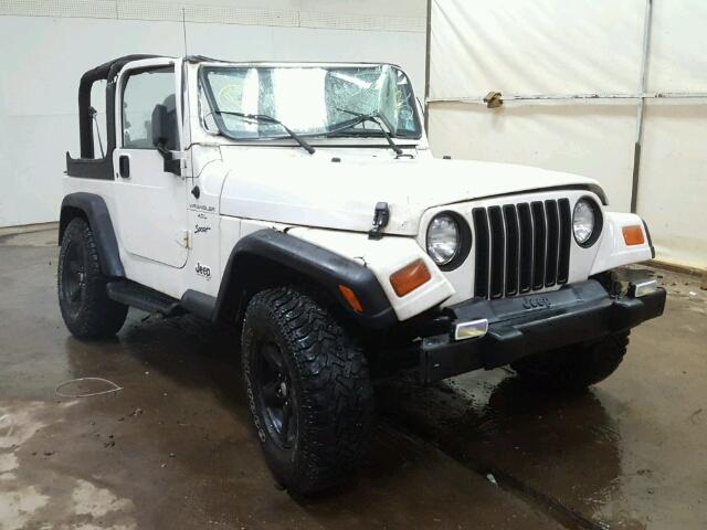 1J4FY19S6XP484944 - 1999 JEEP WRANGLER / WHITE photo 1