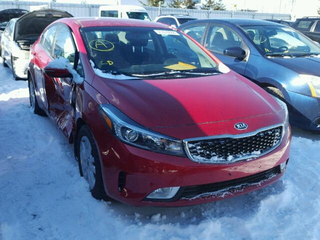 3KPFL4A82HE040094 - 2017 KIA FORTE EX RED photo 1