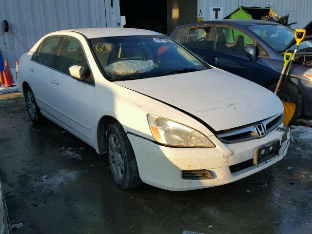 1HGCM56387A032426 - 2007 HONDA ACCORD SE WHITE photo 1