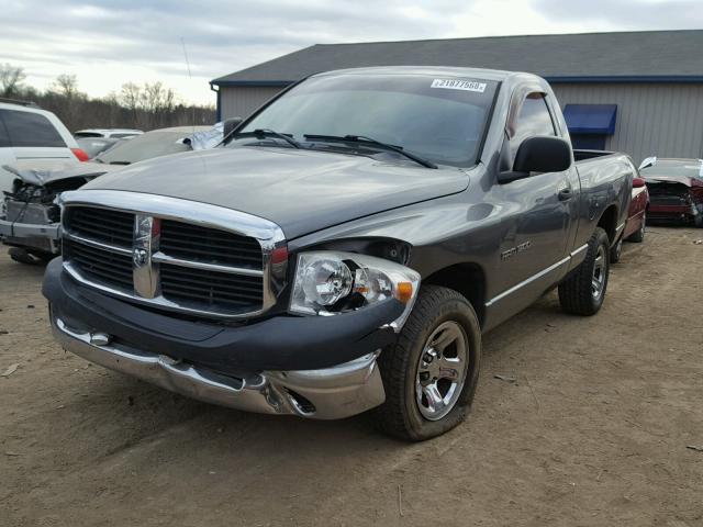 1D7HA16K07J521518 - 2007 DODGE RAM 1500 S GRAY photo 2