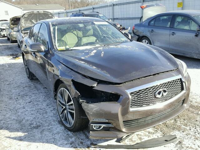 JN1BV7AR1FM402291 - 2015 INFINITI Q50 BASE BROWN photo 1