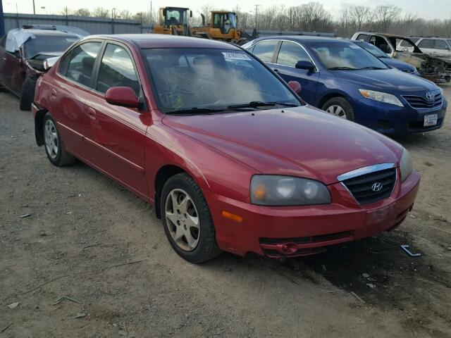 KMHDN46D14U845700 - 2004 HYUNDAI ELANTRA GL RED photo 1