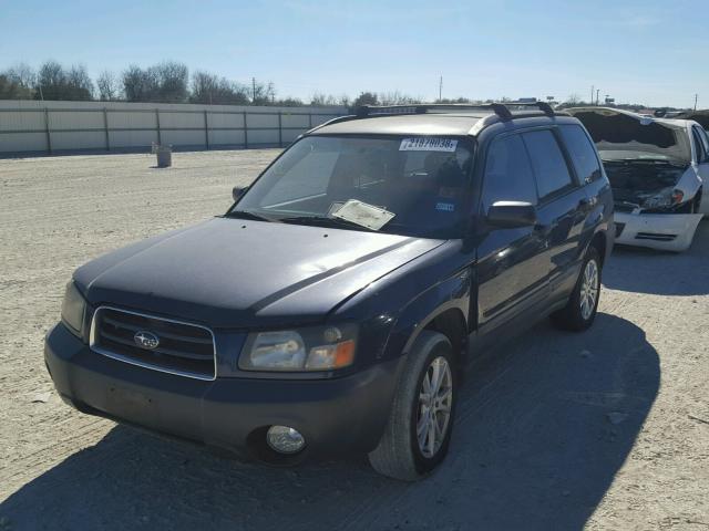 JF1SG63615H705377 - 2005 SUBARU FORESTER 2 BLUE photo 2