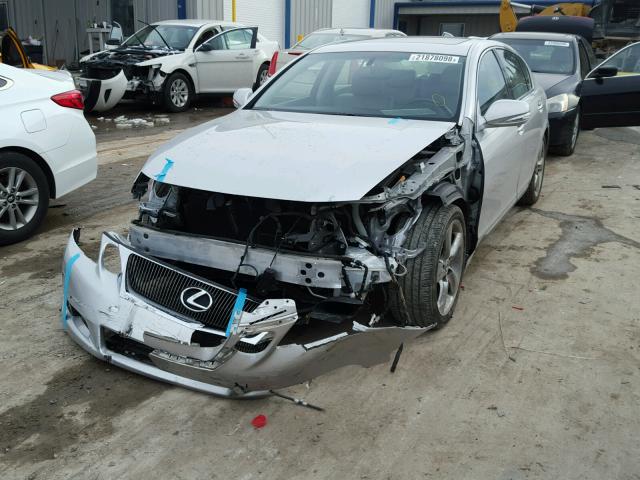 JTHBE1KS1B0052298 - 2011 LEXUS GS 350 SILVER photo 2