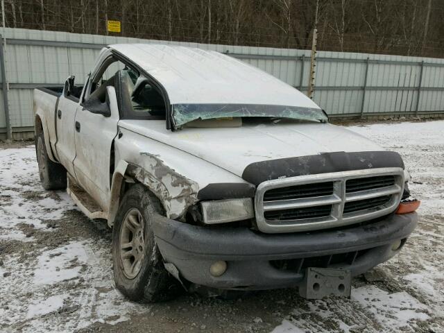 1D7HG38K14S665088 - 2004 DODGE DAKOTA QUA WHITE photo 1