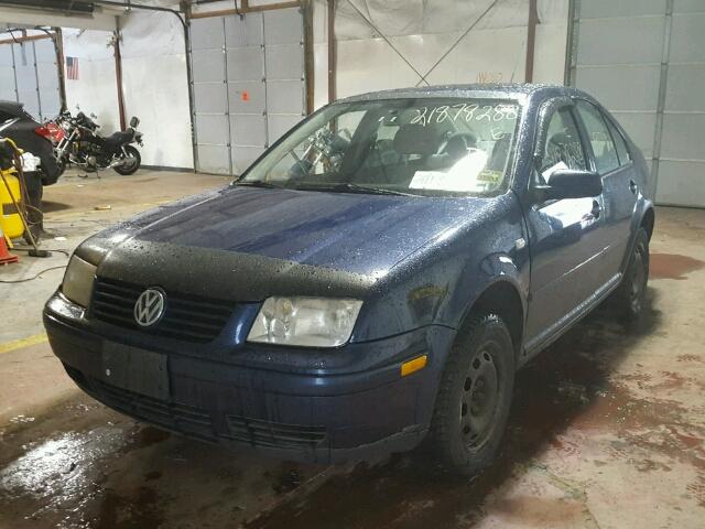 3VWSP29M61M057191 - 2001 VOLKSWAGEN JETTA GLS BLUE photo 2