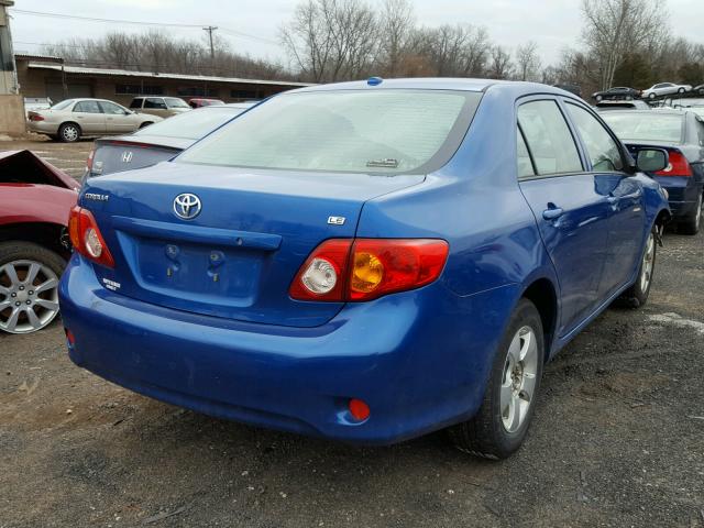 JTDBL40E999094701 - 2009 TOYOTA COROLLA BA BLUE photo 4