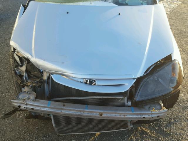 1HGEM22981L038840 - 2001 HONDA CIVIC SI SILVER photo 7