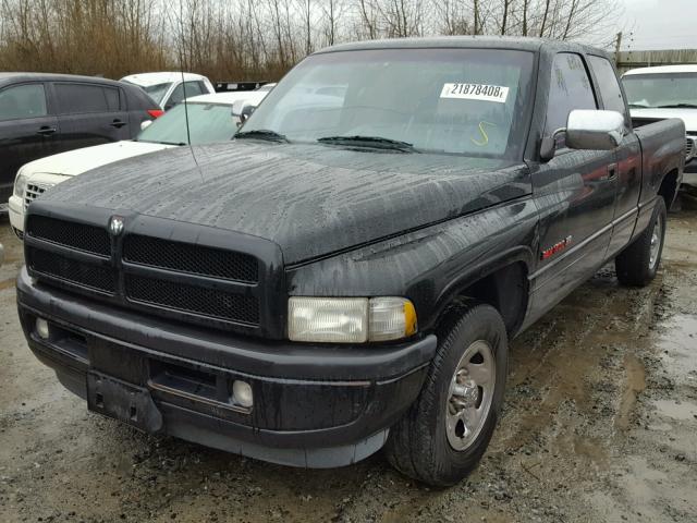 1B7HC13ZXVJ518967 - 1997 DODGE RAM 1500 BLACK photo 2