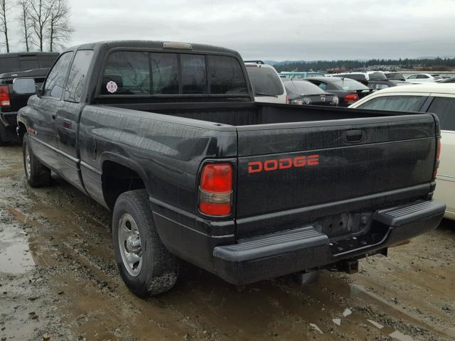 1B7HC13ZXVJ518967 - 1997 DODGE RAM 1500 BLACK photo 3