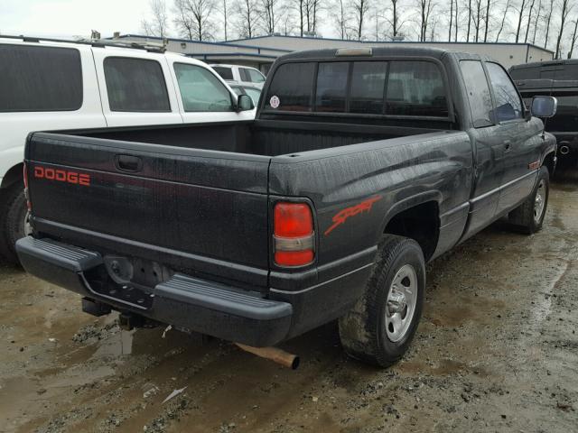 1B7HC13ZXVJ518967 - 1997 DODGE RAM 1500 BLACK photo 4