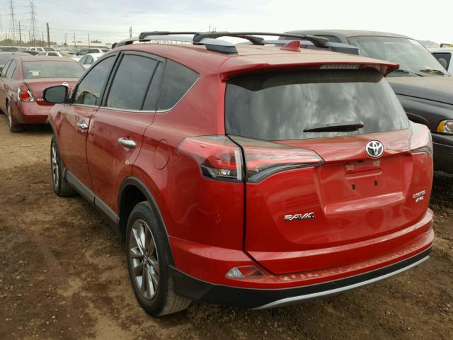 JTMDFREV6HJ123347 - 2017 TOYOTA RAV4 LIMIT RED photo 3