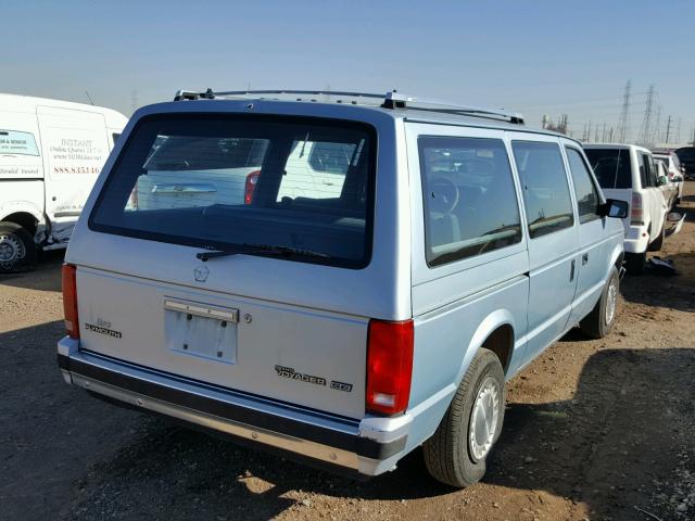 1P4FH44R9LX296663 - 1990 PLYMOUTH GRAND VOYA BLUE photo 4