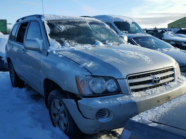 JTEGF21A730108583 - 2003 TOYOTA HIGHLANDER SILVER photo 1