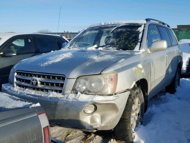 JTEGF21A730108583 - 2003 TOYOTA HIGHLANDER SILVER photo 2