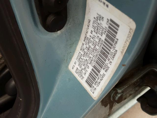 2T1AE09B2SC104928 - 1995 TOYOTA COROLLA LE 蓝色 照片 10