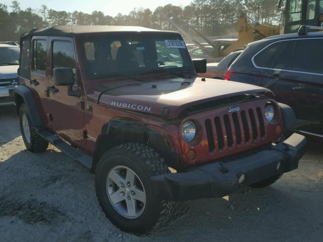 1C4BJWFG6CL166832 - 2012 JEEP WRANGLER U MAROON photo 1