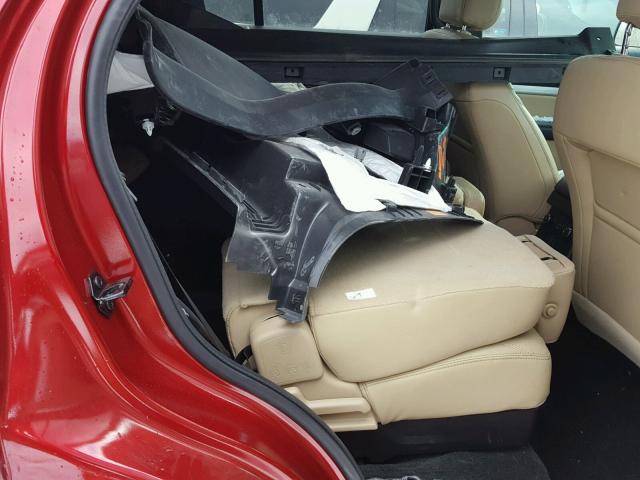 1FM5K8D84HGA57864 - 2017 FORD EXPLORER X RED photo 6