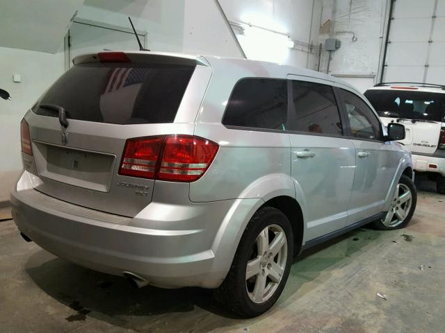 3D4GH57V49T602165 - 2009 DODGE JOURNEY SX SILVER photo 4