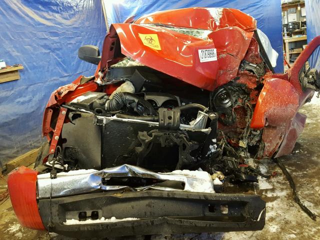 1GCSKPE37AZ152742 - 2010 CHEVROLET SILVERADO RED photo 9