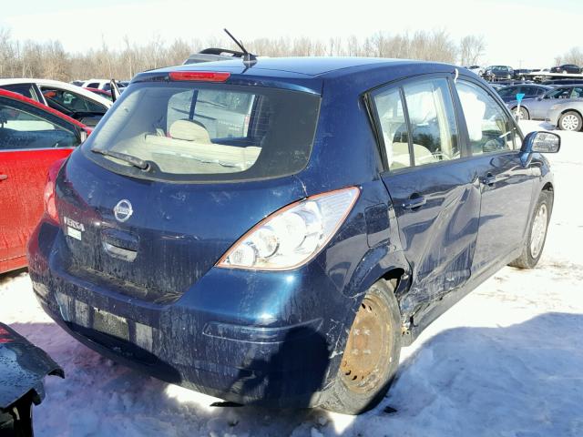 3N1BC13E37L361011 - 2007 NISSAN VERSA S BLUE photo 4