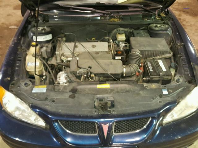 1G2NF52TXYM871778 - 2000 PONTIAC GRAND AM S BLUE photo 7