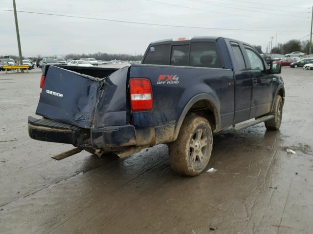 1FTPX14574NB43459 - 2004 FORD F150 BLUE photo 4