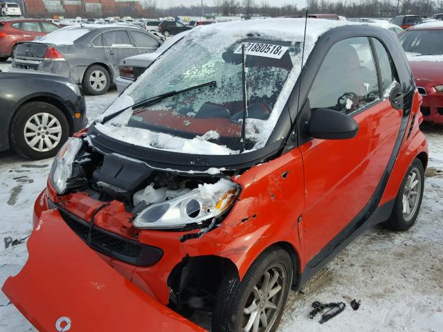 WMEEJ31X48K116884 - 2008 SMART FORTWO PUR RED photo 2