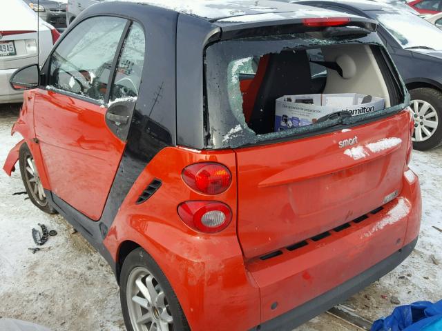 WMEEJ31X48K116884 - 2008 SMART FORTWO PUR RED photo 3