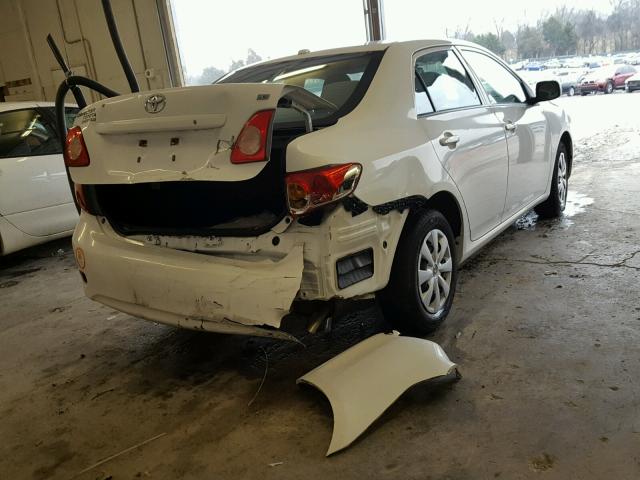 1NXBU40E99Z098088 - 2009 TOYOTA COROLLA BA WHITE photo 4