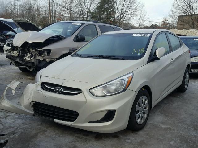 KMHCT4AE2GU028354 - 2016 HYUNDAI ACCENT SE WHITE photo 2