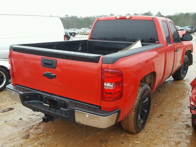 1GCRCSE00DZ218735 - 2013 CHEVROLET SILVERADO RED photo 4