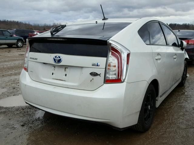 JTDKN3DUXC5517970 - 2012 TOYOTA PRIUS GREEN photo 4