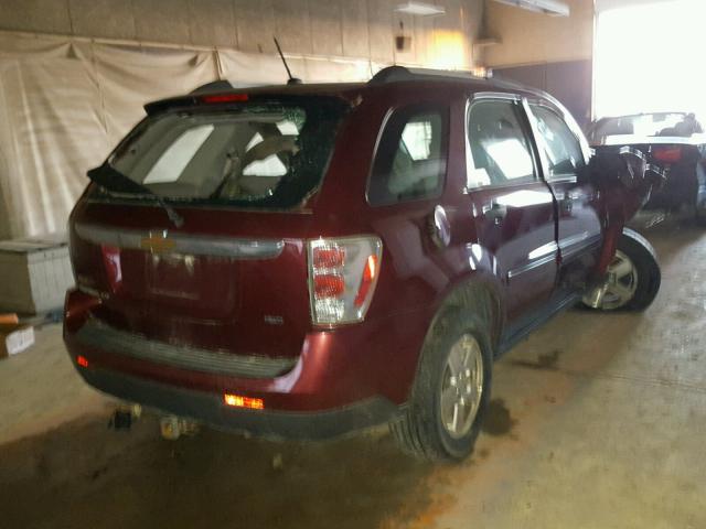 2CNDL13F186067977 - 2008 CHEVROLET EQUINOX LS MAROON photo 4