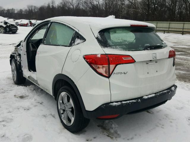 3CZRU6H36HM703134 - 2017 HONDA HR-V LX WHITE photo 3