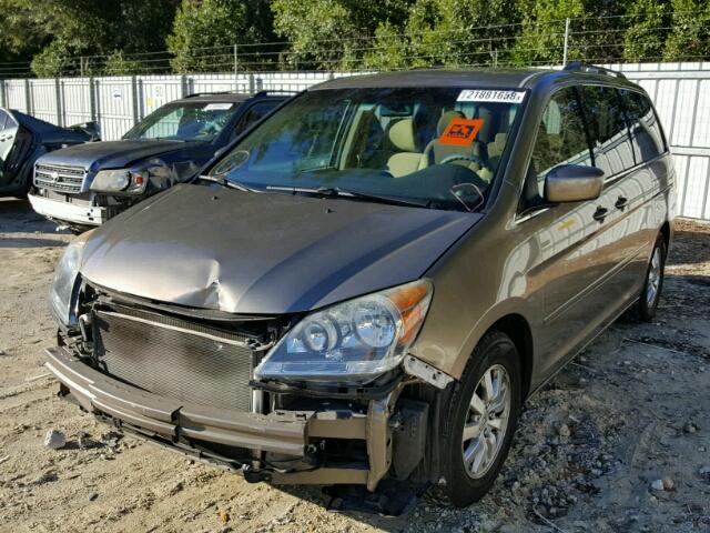 5FNRL3H46AB042621 - 2010 HONDA ODYSSEY EX GOLD photo 2