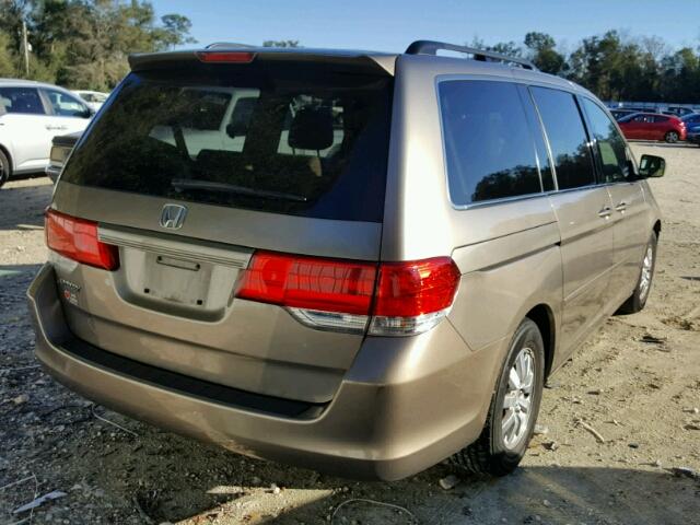 5FNRL3H46AB042621 - 2010 HONDA ODYSSEY EX GOLD photo 4