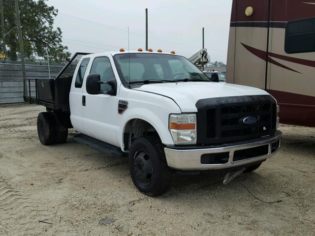 1FDWX37R48EB20597 - 2008 FORD F350 SUPER WHITE photo 1