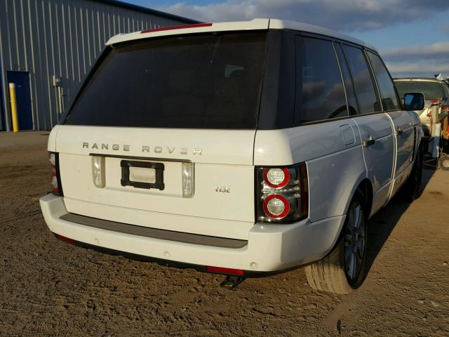 SALME1D48BA330612 - 2011 LAND ROVER RANGE ROVE WHITE photo 4