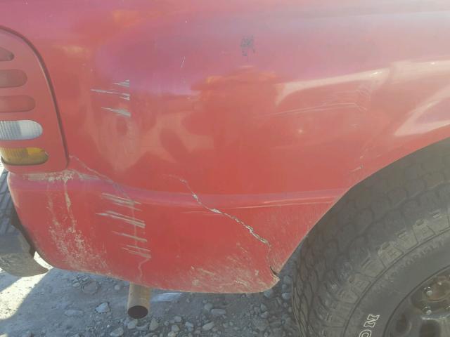 1FTCR14U8TPB22459 - 1996 FORD RANGER SUP RED photo 9